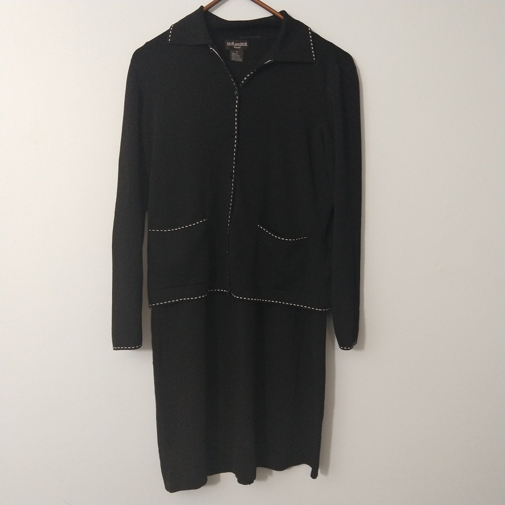 Due per Due Maternity 2 piece suit dress black